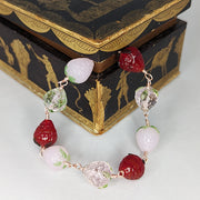Strawberry Fields Murano Glass Bracelet