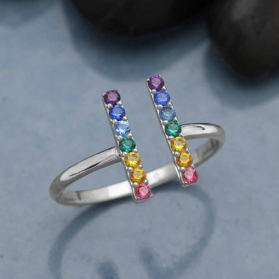 Rainbow Bar Ring