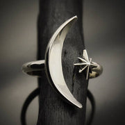 Moon and Star Ring