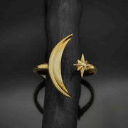 Moon and Star Ring
