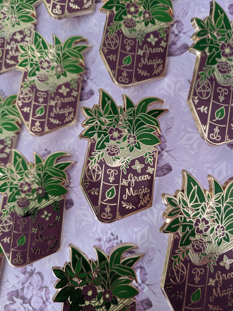Green Magic Enamel Pin