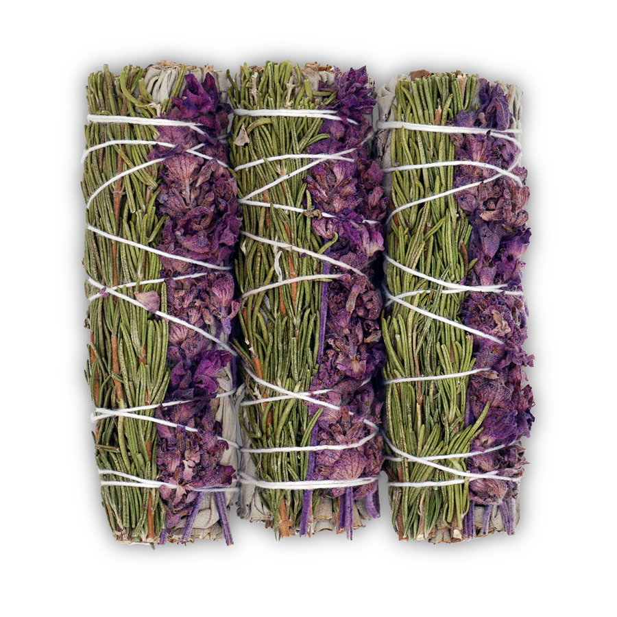 Lavender, Rosemary, and White Sage Bundle