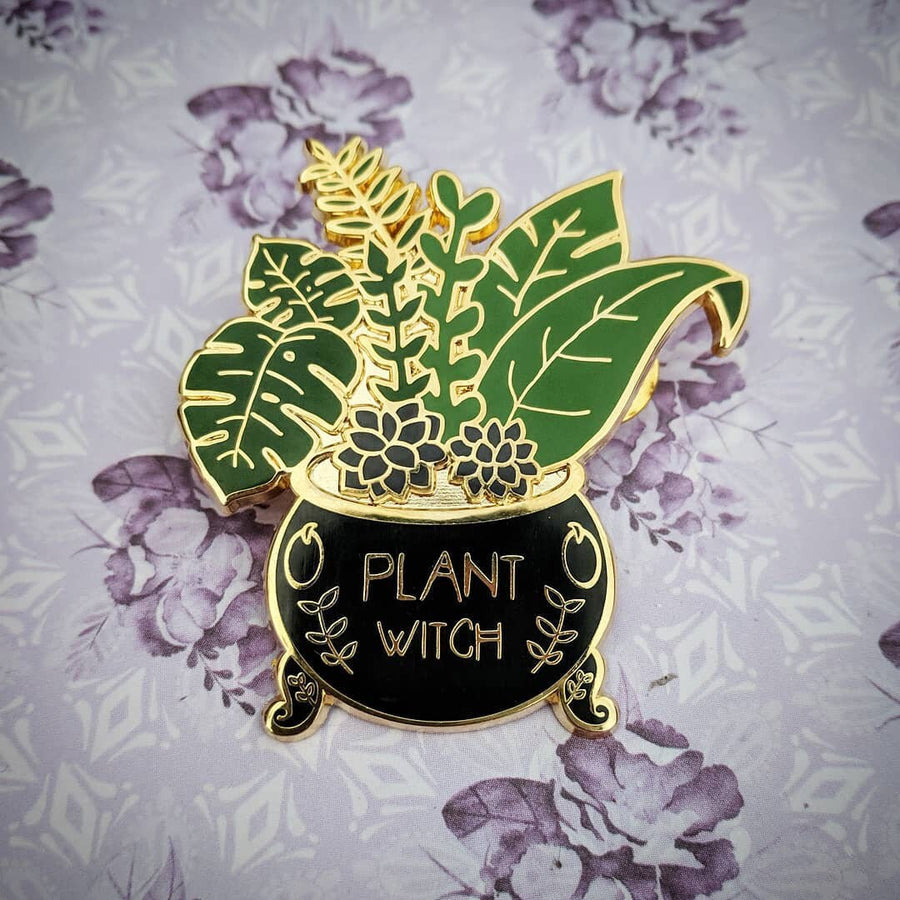 Plant Witch Enamel Pin