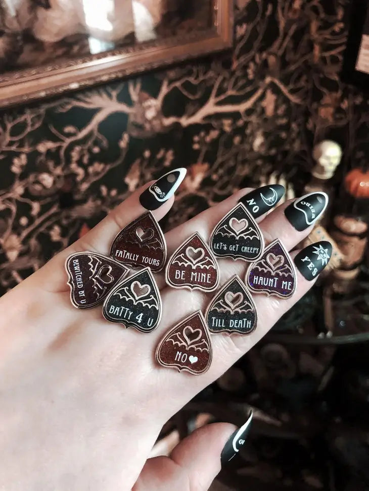 Planchette Valentines Mini Enamel Pins