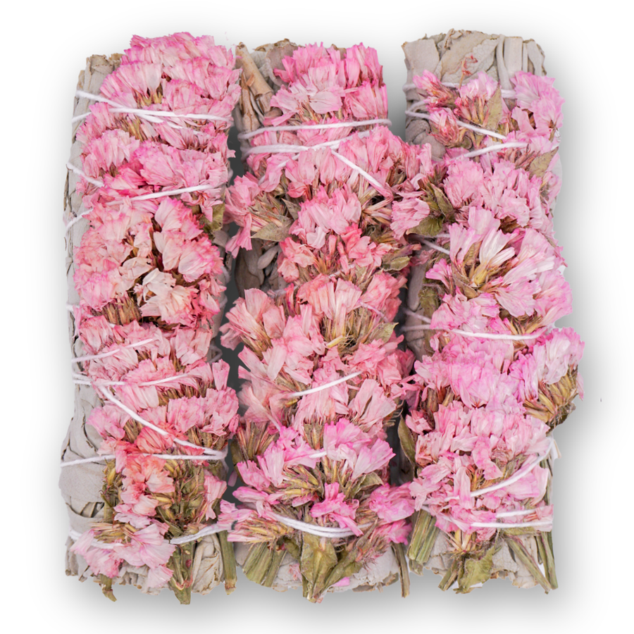 Pink Sinuata White Sage Bundles