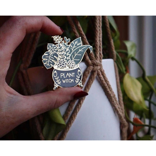 Plant Witch Enamel Pin
