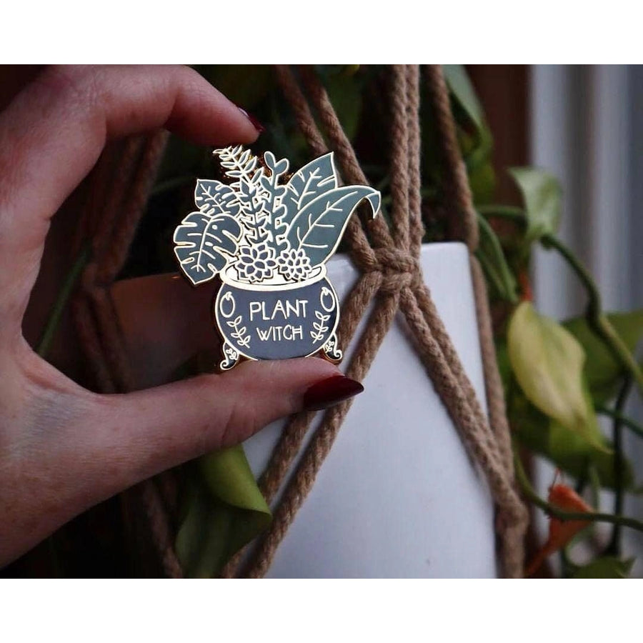 Plant Witch Enamel Pin