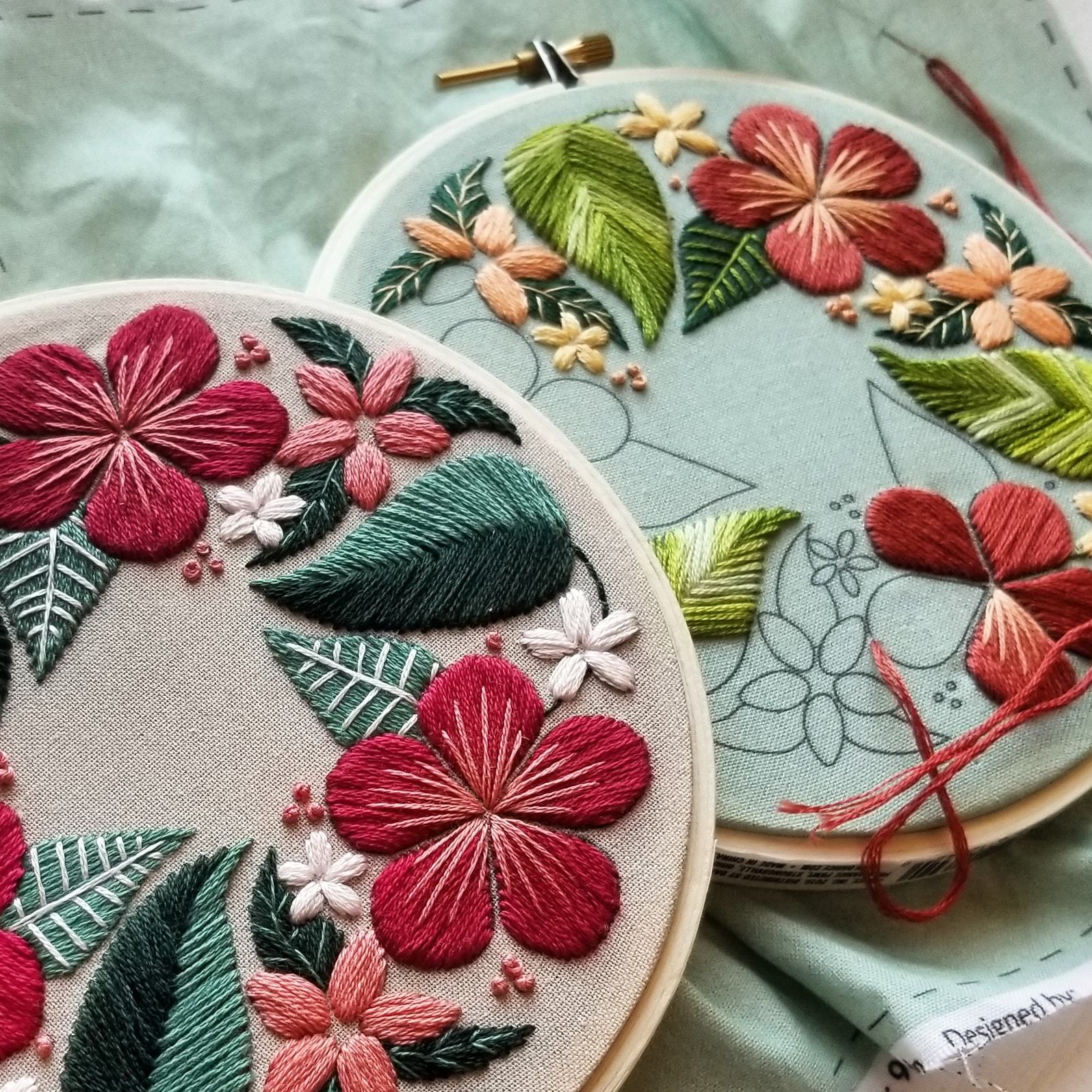 Floral Harvest Embroidery Kit