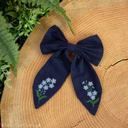 Forget-Me-Not Hair Bow