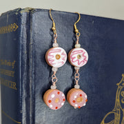 Donut Delight Murano Glass Earrings