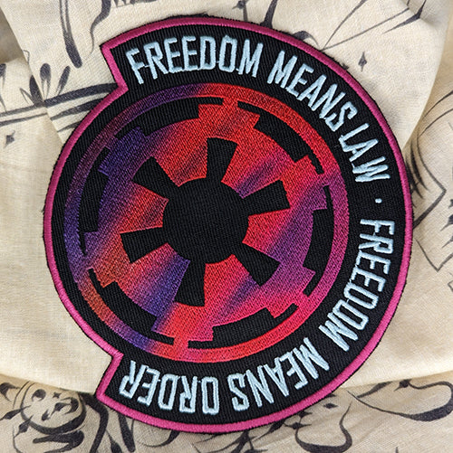 Freedom Means Law Embroidered Patch