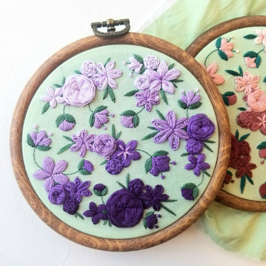 Blushing Blooms Beginner Embroidery Kit