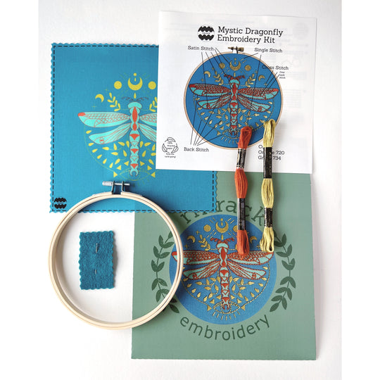 Mystic Dragonfly Embroidery Kit