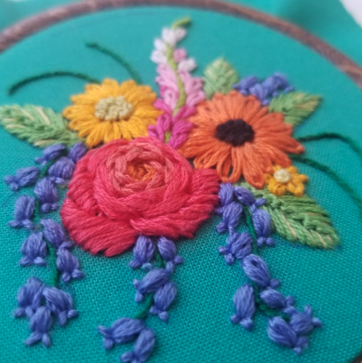 Summer Wedding Flowers Embroidery Kit