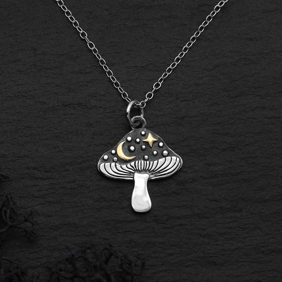 Celestial Mushroom Necklace