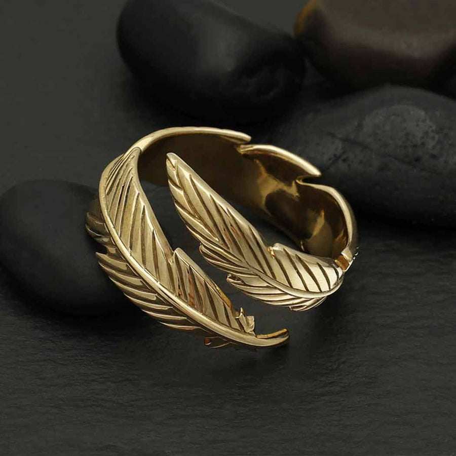 Good Omens-Inspired Feather Ring