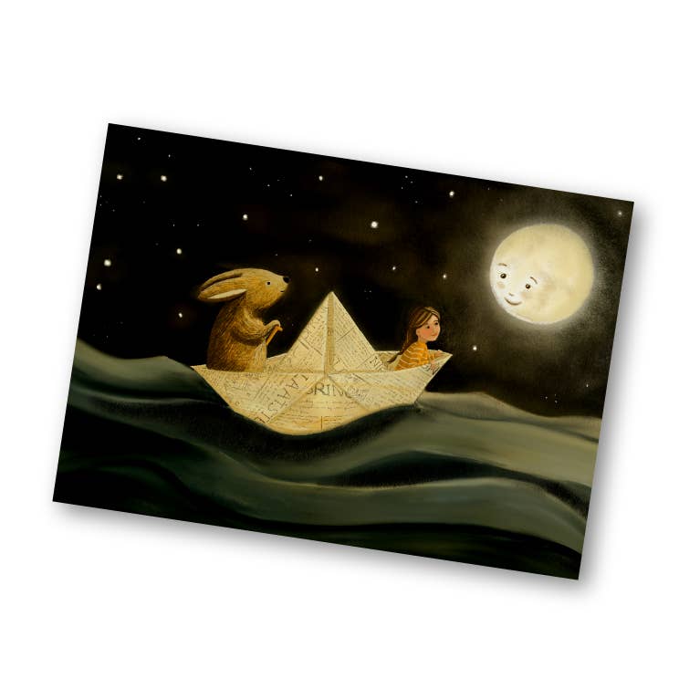 Paper Boat Greeting Card
