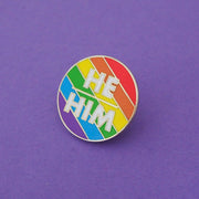 Rainbow Pronoun Pins